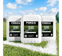 FORZA Ready To Use Grass Pitch Line Marking Paint [10L | 15KG] | Quick-Dry, Weatherproof, High-Visibility White Paint for Sports Pitches | Suitable for Wheel-To-Wheel Machines - Pack of 1, 3, 5