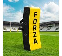 FORZA Rugby Curved Hit Shield [Pro Model] - High-Density Foam Tackle Pad with Weather-Resistant PVC Cover - Junior or Senior (Yellow, Senior)
