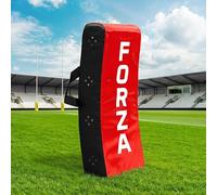 FORZA Rugby Curved Hit Shield [Pro Model] - High-Density Foam Tackle Pad with Weather-Resistant PVC Cover - Junior or Senior (Red, Senior)