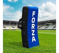 FORZA Rugby Curved Hit Shield [Pro Model] - High-Density Foam Tackle Pad with Weather-Resistant PVC Cover - Junior or Senior (Blue, Senior)