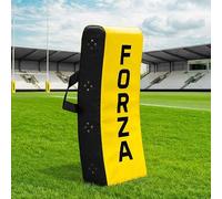 FORZA Rugby Curved Hit Shield [Pro Model] - High-Density Foam Tackle Pad with Weather-Resistant PVC Cover - Junior or Senior (Yellow, Junior)