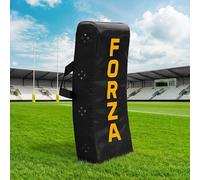 FORZA Rugby Curved Hit Shield [Pro Model] - High-Density Foam Tackle Pad with Weather-Resistant PVC Cover - Junior or Senior (Black, Junior)