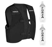 FORZA Running Vest [3 Sizes] | Lightweight Unisex Hydration Vest with Front Pockets, Adjustable Fit and Reflective Trim - Ideal for Jogging ,Walking and Trail Running (2x500ml Bottle, Large)