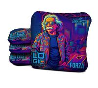 Forza Series by Logic 6/9 Speed | 2026 ACL Comp Certified Cornhole Bags | Premium Quality | Stick & Slick Sides Weather Resistant | Set of 4 Bags (Einstein)