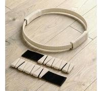 FORZA Silicone Pilates Ring & Wrist/Ankle Weights Bundle - Premium Resistance Training Set for Pilates, Yoga, Barre & Home Workouts (Beige)