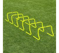 FORZA Speed Training Hurdles 6 Pack - Durable Plastic Agility Hurdles, Fluorescent Yellow, Multi-Height Options for Football, Athletics, Fitness & Speed Training Drills