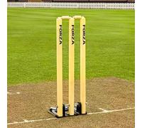 FORZA Spring Back Cricket Stumps - Freestanding Wicket Set (Club (Hardwoord))