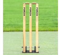 FORZA Spring Back Cricket Stumps - Freestanding Wicket Set (Pro (English Ash))