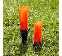 FORZA StadiumMax Grass Marking Tufts [25 Pack] - Screw-in Ground Marking Carrots - Six Colour Options (Orange)