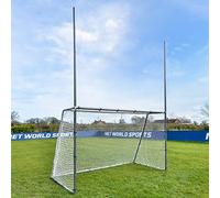 FORZA Steel42 Combi Goals - Football & Rugby Combination Goal Posts - Gaelic & Hurling Steel Posts (8ft x 5ft)