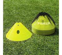 FORZA SuperCone Marker Domes [20-Pack] - Optimise Your Football Training with Vibrant Fluro Colours | 14cm x 30cm