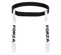 FORZA Tag Rugby Belt Set - 10 Adjustable Belts & 20 PVC Tags - Universal Fit with Hook & Loop Fastening - Safe No Buckle Design - Ideal for Schools, Clubs & Training Sessions (White)