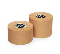 FORZA Tan Zinc Oxide Sports Tape - Rigid Rayon Strapping Tape for Joint Support, Blister Prevention & Injury Recovery - Strong Adhesive Athletic Tape - 3.8cm or 5cm Width (3.8cm x 10m (48 Rolls))