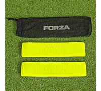FORZA Throwdown Pitch Line Markers - Pack of 10 | Weatherproof Rubber | 10 Colours Available (Fluro Yellow)