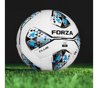 FORZA Training & Match Club Footballs - Ball Sizes: 3, 4 & 5 - Various Pack Sizes (Pack of 3, White & Blue Size 5)