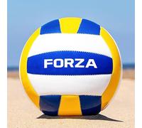 FORZA Training Volleyball - Official FIVB Size 5 Ball - Durable Synthetic Leather Construction with Latex Bladder - Ideal for Schools, Clubs & Coaching Sessions - Blue, White & Yellow Design