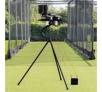 FORZA V90 Twin Wheel Cricket Bowling Machine | Dual Wheel Design - Up to 90mph for Indoor and Outdoor Use (Regular 140g (12 Pack), Mains, Battery Cable & 12v 22Ah Battery, Automatic Feeder)
