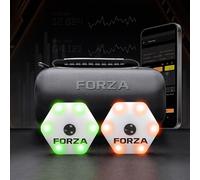 FORZA Wave Football Rebounder - Master Your First Touch! | The World’s #1 4-in-1 Passing Rebound Board - 2 Min Setup, Unbreakable Design & Rock-Solid Stability - Buy FORZA, Play Forever! [2x Lights]