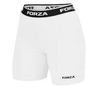 FORZA Women’s Base Layer Shorts - Breathable, Sweat-Wicking Compression Undershorts for Sport, Gym & Running - Stretch Comfort & Support (XS-XL) (UK, Alpha, S, Regular, Regular, White)