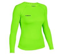 FORZA Women's Base Layer Long Sleeve Top - Quick Dry Sweat-Wicking Compression Shirt for Sports & Training - XS to XL - Multiple Colours (UK, Alpha, M, Regular, Regular, Fluro Green)