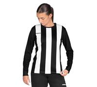 FORZA Women's Striped Long Sleeve Football Jersey [XS-XL] | Football Shirt for Home & Away Games - Multiple Colour Options (UK, Alpha, S, Regular, Regular, Black & White)