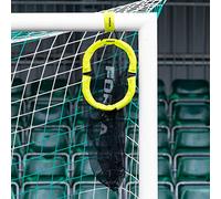 FORZA World's Smallest Football Target Net | 13" Diameter Polyester Mesh with Stainless Steel Weighted Rim and Hook & Loop Fastening | Stores Up to 3 Balls | Ideal for Precision Shooting Drills