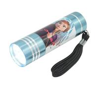 Forzen Sky Blue LED Torch, 8.7cm Aluminum Super Bright Flashlight for Kids, Night Light for General Purpose, Emergency 3+ Years | Travel Small Hand Torch