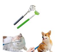 FORZENA 2PC Cat Comb Telescopic Teaser Wand Retractable Scratch Comb Tickle Handy Interactive Play Toy for Small Animal Rabbit Ferret Guinea Pig Dog (Mixed)