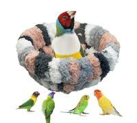 FORZENA Bird Nest Warm Snuggle Hut Fluffy Sleeping Bed Hammock Bird Shed Hut House Plush Snuggle for Parrot Parakeets Cockatiels Conures Lovebirds (Grey)