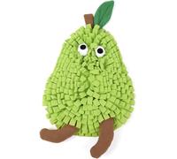 FORZENA Ferret Cats Snuffle Mat Fleece Foraging Mats Interactive Feeding Toy Small Animal Rabbit Guinea Pig Rat Hamster Anti Slip Treat Dispenser Slow Feeder (Pear)