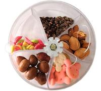 FORZENA Hamster Rat Foraging System Wheel Seed Food Ball Rotate Training Toy for Small Animals Mice Ferret Parrots Parakeet (White)