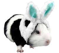 FORZENA Rabbit Hat with Ears Cute Costume for Bunny Kitten Rabbit Chinchilla Hamster Small Dogs Party Pet Accessory Headwear Suitable for Small Animals (Green)