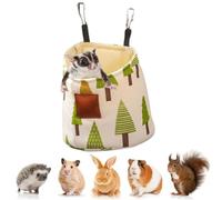FORZENA Sugar Glider Sleeping Pouch Hanging Bed Small Animals Cage Warm Nest Sleep Bag for Hamsters Hedgehog Rats (Tree)