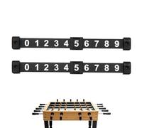 fosball Score Counters - Mini Manual Table Keeper, Table Football Counter, 10 Number Sliding Design | Ideal for Game Room Play Setup Easy Tracking Soccer Hockey Matches Home Recreation