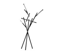 Foscarini - Tuareg Floor Lamp, Chrome/Black - Black