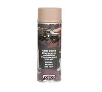 Fosco Army Paint 400ml Desert RAL 1019 Military Vehicle Spray, Gloss, 400ml, Fast-Drying, Interior/Exterior, Tin