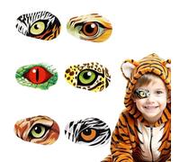 FOSDICK 12 Pcs Eye Patches for Kids, Funny Kids Eye Patches, Non Woven Eyepatch, Disposable Breathable Adhesive Eye-Bandages for Toddler Children Girls Boys Amblyopia Strabismus Light Blocking