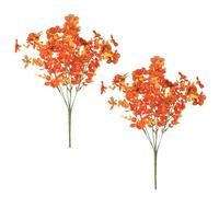 FOSDICK 2 Bundles Autumn Artificial Flowers, Autumn Fake Flowers, Autumnal Artificial Flower Bouquet, Plastic Fake Flower Bouquet, Autumn Decorations for Festival Garden Party Home Fireplace Decor