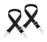FOSDICK 2 Pcs Black Bag Strap, Wide Shoulder Strap, Adjustable Bag Straps for Handbags, Replacement Handbag Straps Crossbody Bag Strap, Cross Body Bag Strap, Trunki Strap, Straps for Bags Universal
