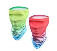 FOSDICK 2 PCS Multifunctional Headwear, Windproof Neck Gaiter, Motorcycle Neck Tube Washable, Face Coverings Bandana, Face Masks Snoods for Men and Women Cycling Sports Running Hiking Outing