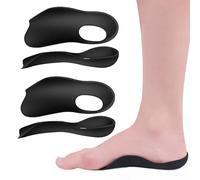 FOSDICK 2Pairs Orthotic Insoles, 3/4 Arch Support Insoles Women Men, Shock Absorbing Orthopedic Insoles, Insoles for Flat Feet, Overpronation Insoles Suitable for X/O Legs,Flat Feet,Foot Arch,One Size