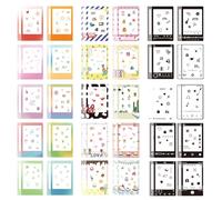 FOSDICK 60Pcs Photo Border Stickers, Lovely Mini Film Frame, 3 Inch Decoration Compatible With FujiFilm Instax Mini 12/11/9/8/7S/70