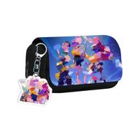 FOSDICK Large Pencil Case for Girls Boys, Large Capacity Pencil Cases with Compartments, Anime Theme Pen Case, Stylish Practical Pencilcase, School Supplies Pen Pouch Bag Gifts for Student Teens Adult