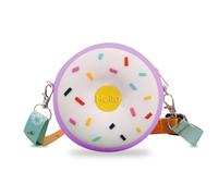 FOSDICK Purse for Little Girls, Cute Shoulder Bag Crossbody Bag, Silicone Handbag Cartoon Mini Bag Girls Purse Lovely Princess Gift, Pink (13 * 13cm)