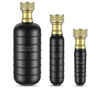 Fosenlion 3 Pcs Drain Bladder Kit, Drain Cleaning Bladder Fits 1" to 6" Pipes, Rubber Drain Bladder Unclogger for Bathroom Sinks, Showers, Swimming Pool Drains, Kitchen Sinks and Main Drains