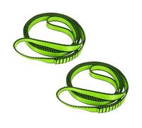 FOSER 18mm Nylon climbing sling Runner, 23KN Nylon Rope,Apply to Rock Climbing, Mountaineering, Hiking, Downhill, Emergency Equipment, etc (Green(2pcs), 120cm/48inch)