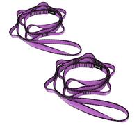 FOSER 2pcs Daisy Chains, Yoga Hammock Extension Strap, 23KN Adjustable Nylon Climbing Sling Fitness Pilates and Exercise Extend Band