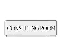 FOSHIN Consulting Room Sign Rounded Corners Long Lasting With Double Sided Tape In The Back 10""X3"" Inch, Acrylic8