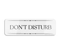 FOSHIN Don'T Disturb Wall Or Door Sign Sign 3"" X 10"" Fade Resistance Indoor/Outdoor Use, Acrylic3