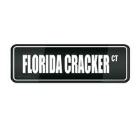 FOSHIN Florida Cracker Sign Acrylic Plastic Sign Rounded Corners Long Lasting With Double Sided Tape In The Back 10""X3"" Inch